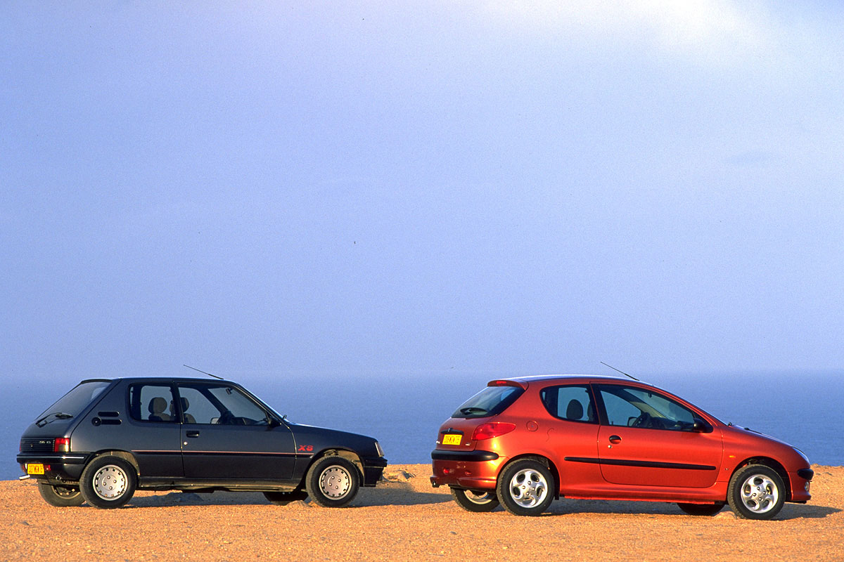 Peugeot 205 XS and 206