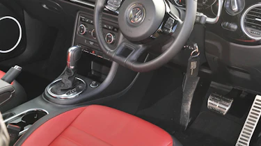 2013 Volkswagen Beetle Turbo Silver interior steering wheel