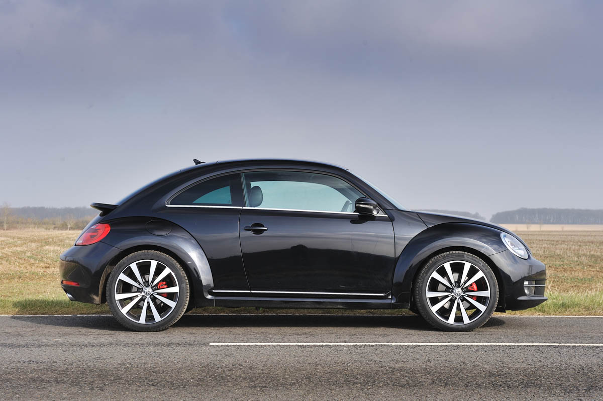 2013 Volkswagen Beetle Turbo Silver side profile