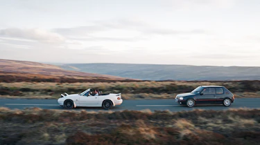 BBR Mazda MX-5 Turbo vs PUG1OFF Peugeot 205 GTI 195