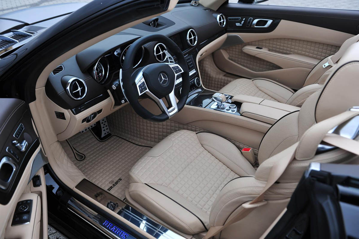 217mph Brabus 800 Roadster interior dashboard