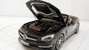 217mph Brabus 800 Roadster engine front bonnet