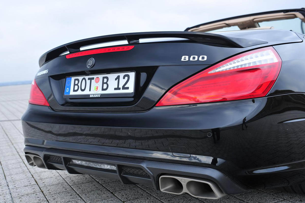 217mph Brabus 800 Roadster rear diffuser spoiler