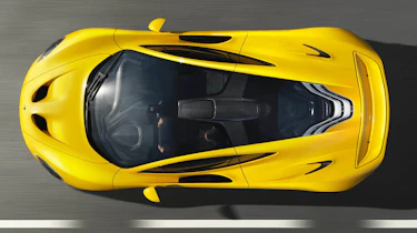 McLaren P1 supercar overhead view
