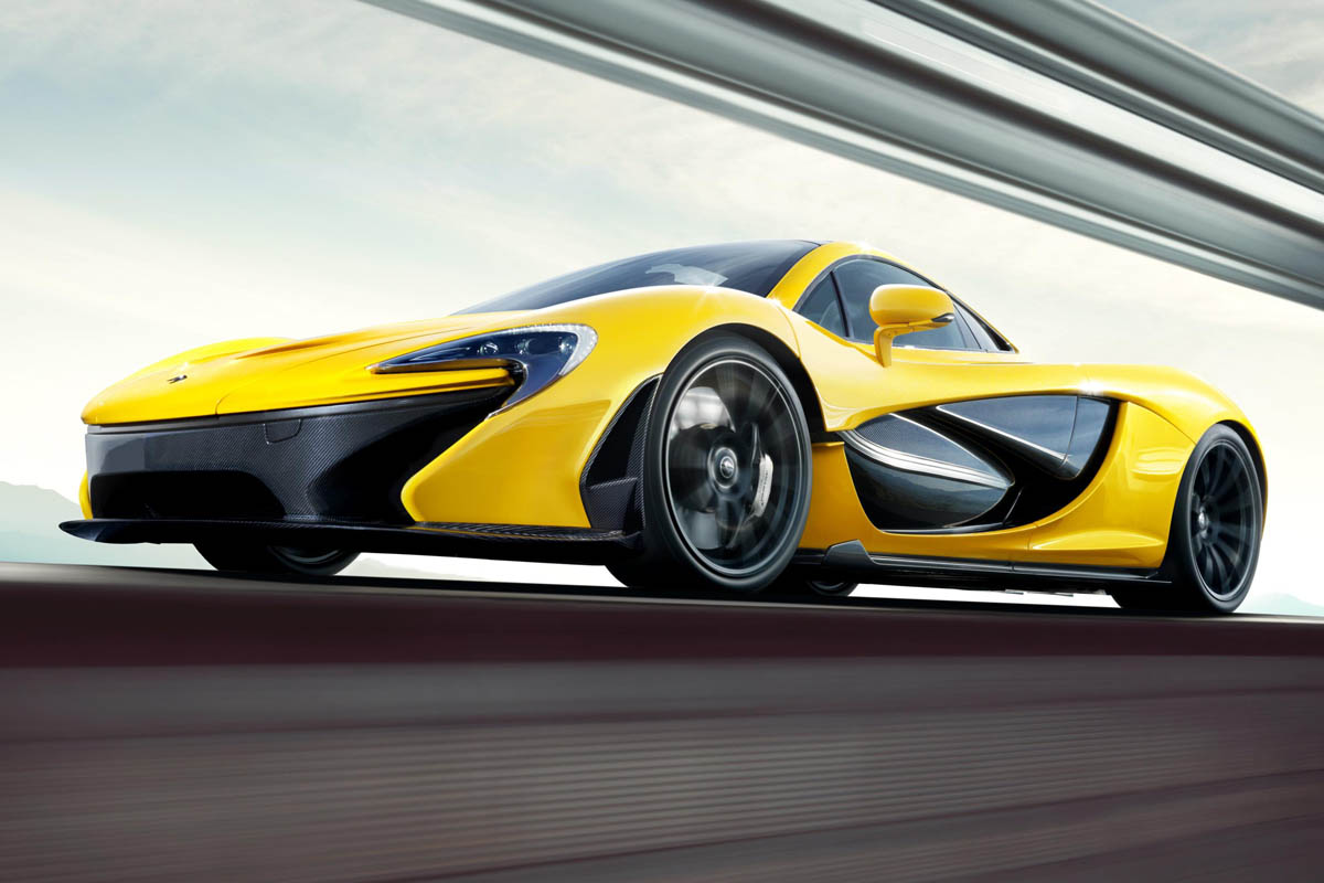 McLaren P1 yellow