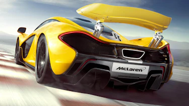 McLaren P1 rear spoiler up