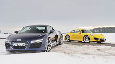 evo Magazine: April 2013 Audi R8 V10 Porsche 911 Powerkit