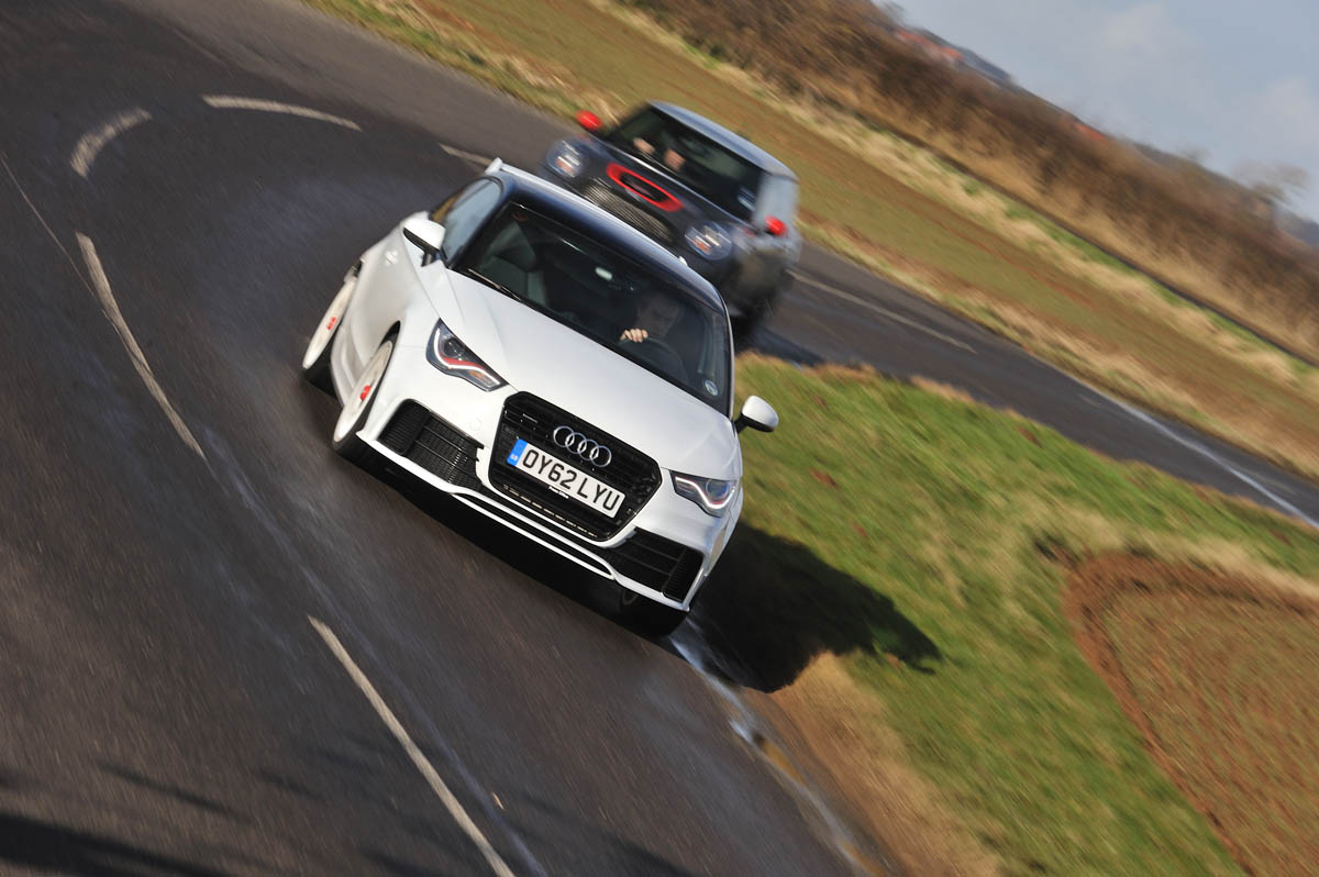 Mini John Cooper Works GP vs Audi A1 quattro