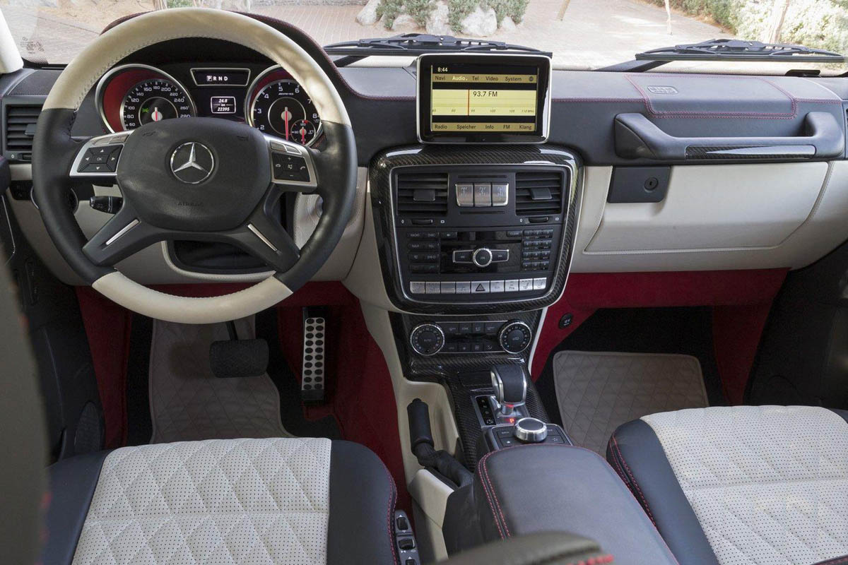 Mercedes G63 AMG 6x6 six wheeler interior dashboard