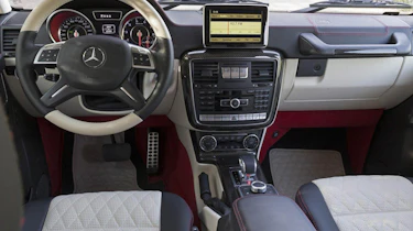 Mercedes G63 AMG 6x6 six wheeler interior dashboard