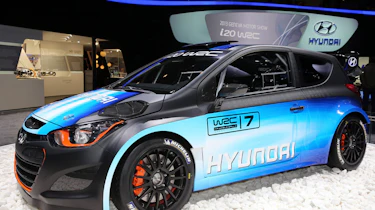Hyundai i20 WRC Geneva show pics and video