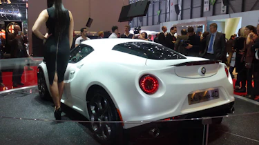 Alfa Romeo 4C white Geneva 2013