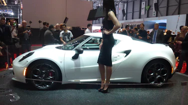 Alfa Romeo 4C white Geneva 2013