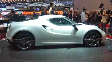 Alfa Romeo 4C white Geneva 2013