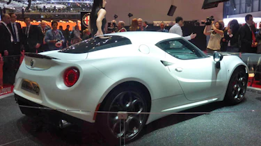 Alfa Romeo 4C white Geneva 2013