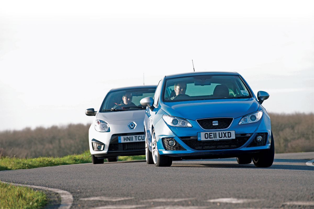 Seat Ibiza and Twingo RS