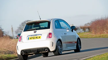 Abarth 500 cornering