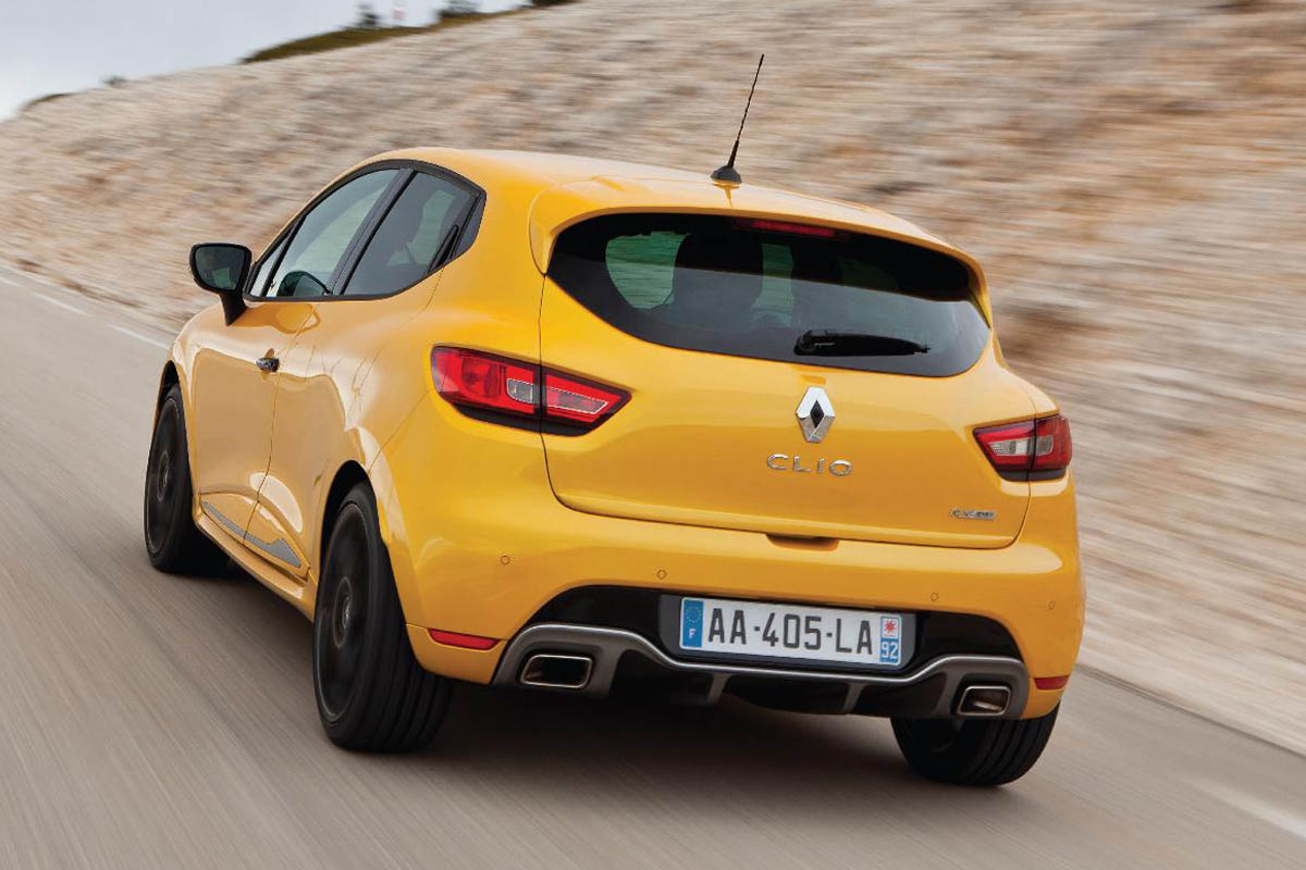 Renaultsport Clio 200 Turbo back Liquid Yellow