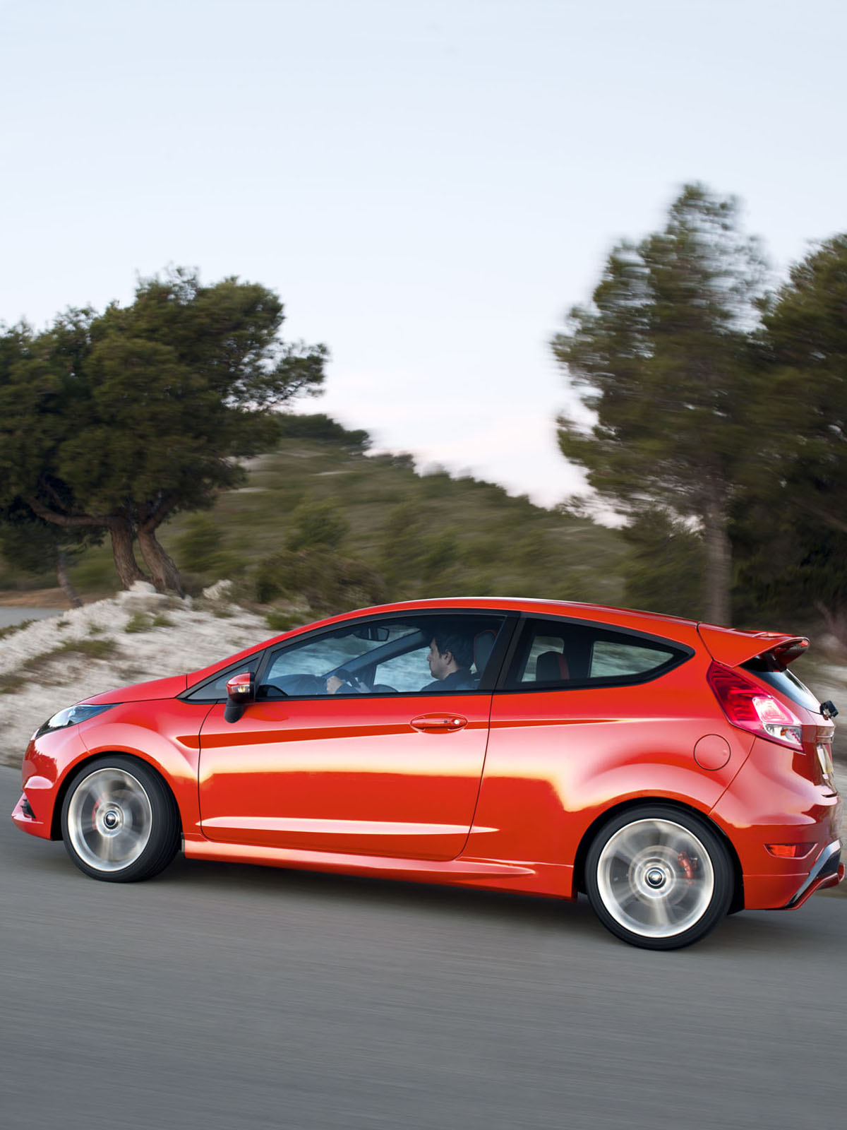 2013 Ford Fiesta ST red side profile
