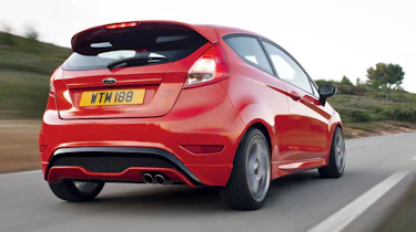 2013 Ford Fiesta ST red rear view