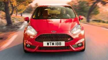 2013 Ford Fiesta ST red Aston Martin-style front grille