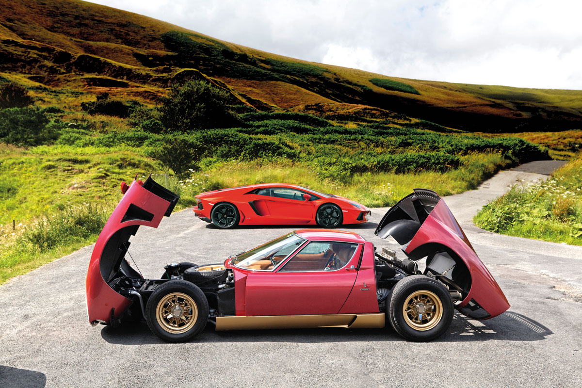 Lamborghini Aventador vs Miura SVJ