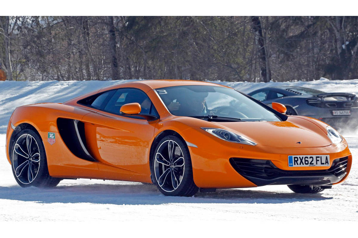 McLaren MP4-12C orange front view