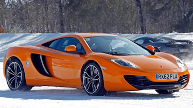 McLaren MP4-12C orange front view