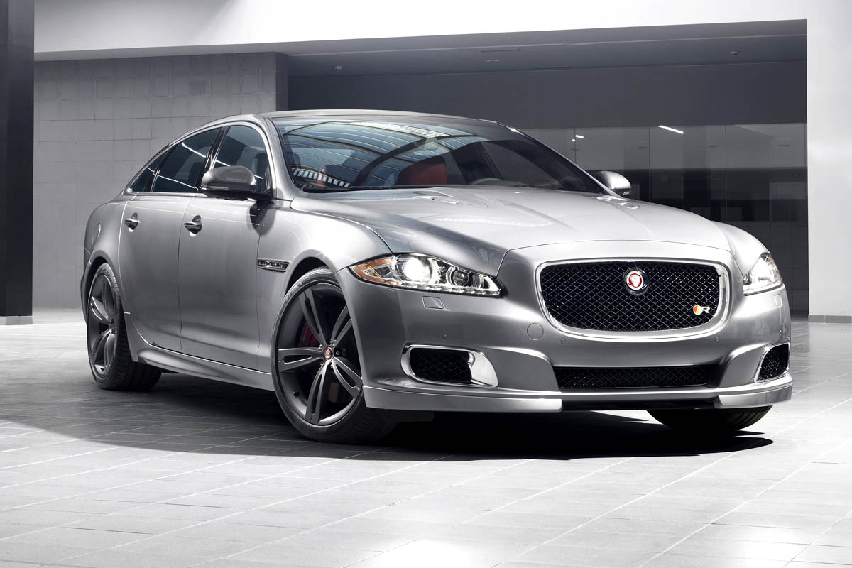 New Jaguar XJR supercharged sports saloon silver