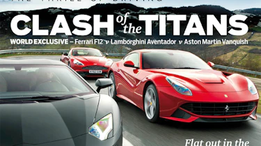 evo Magazine: May 2013 Ferrari F12 v Lamborghini Aventador v Aston Martin Vanquish
