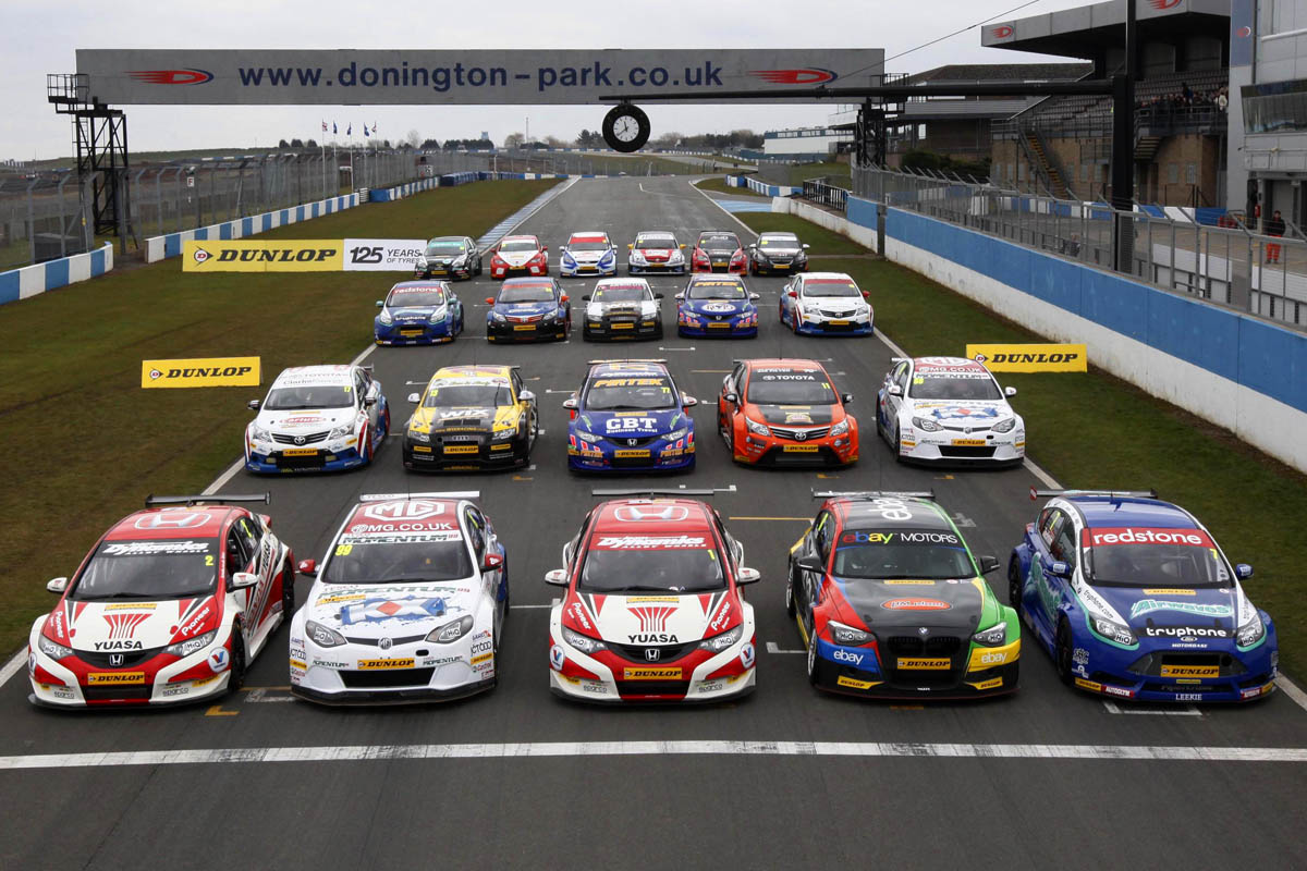 British Touring Cars 2013 season grid of cars