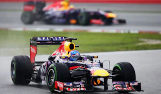 Sebastian Vettel took the lead, disobeying Red Bull team orders at Malaysia