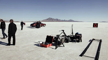 Bentley Mulsanne getting ready for the record attempt