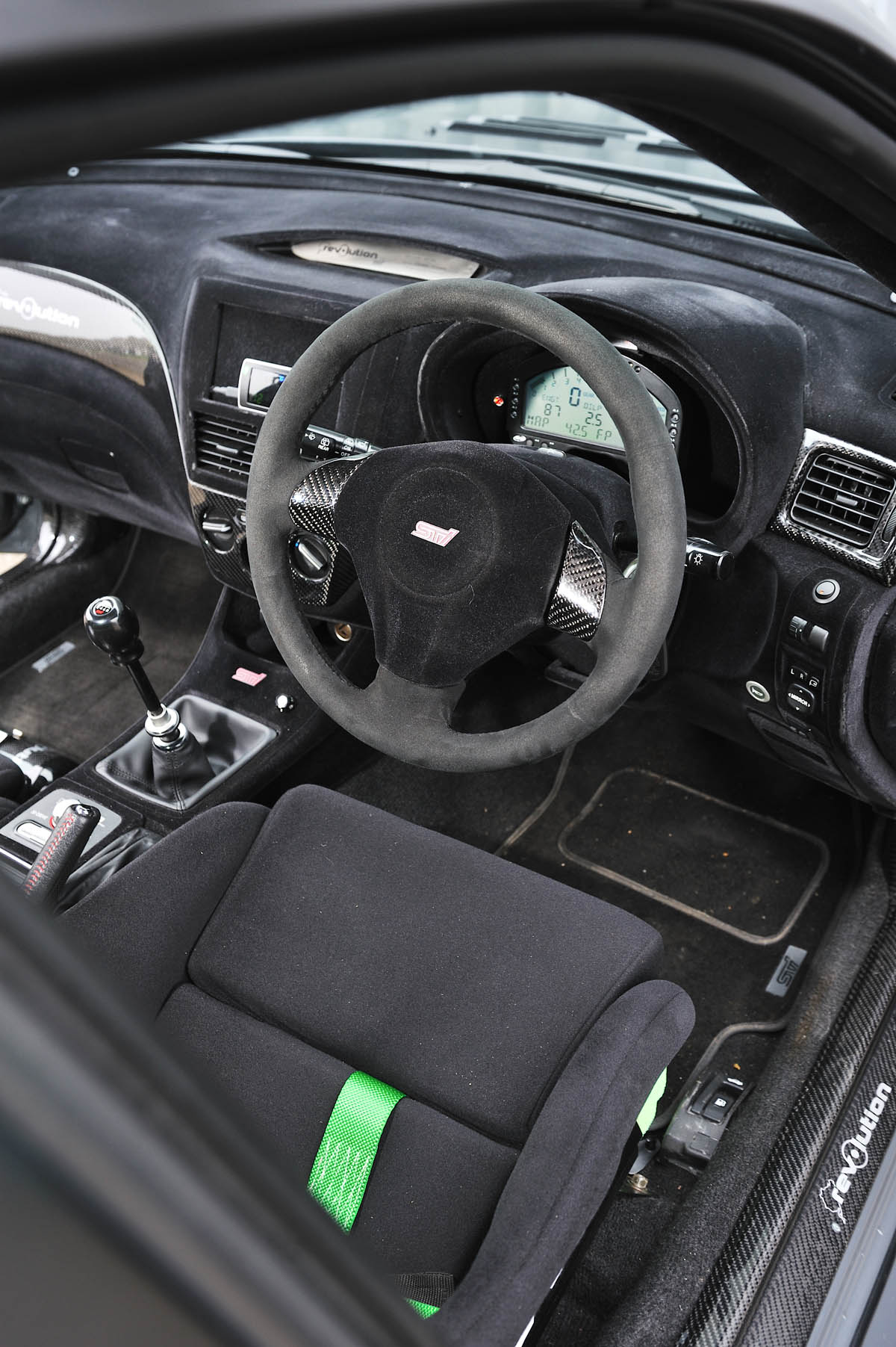 Revolution Project STI Nurburgring Subaru Impreza interior front seat