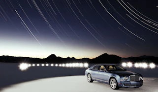 Bentley Mulsanne star trails