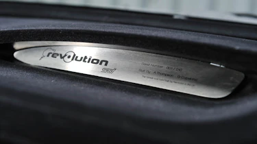 Revolution Project STI Nurburgring Subaru Impreza numbered badge plaque
