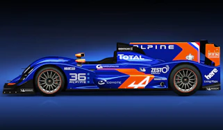 Alpine 2013 Le Mans car side profile