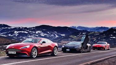 Aston Maritn Vanquish Lamborghini Aventador Ferrari F12