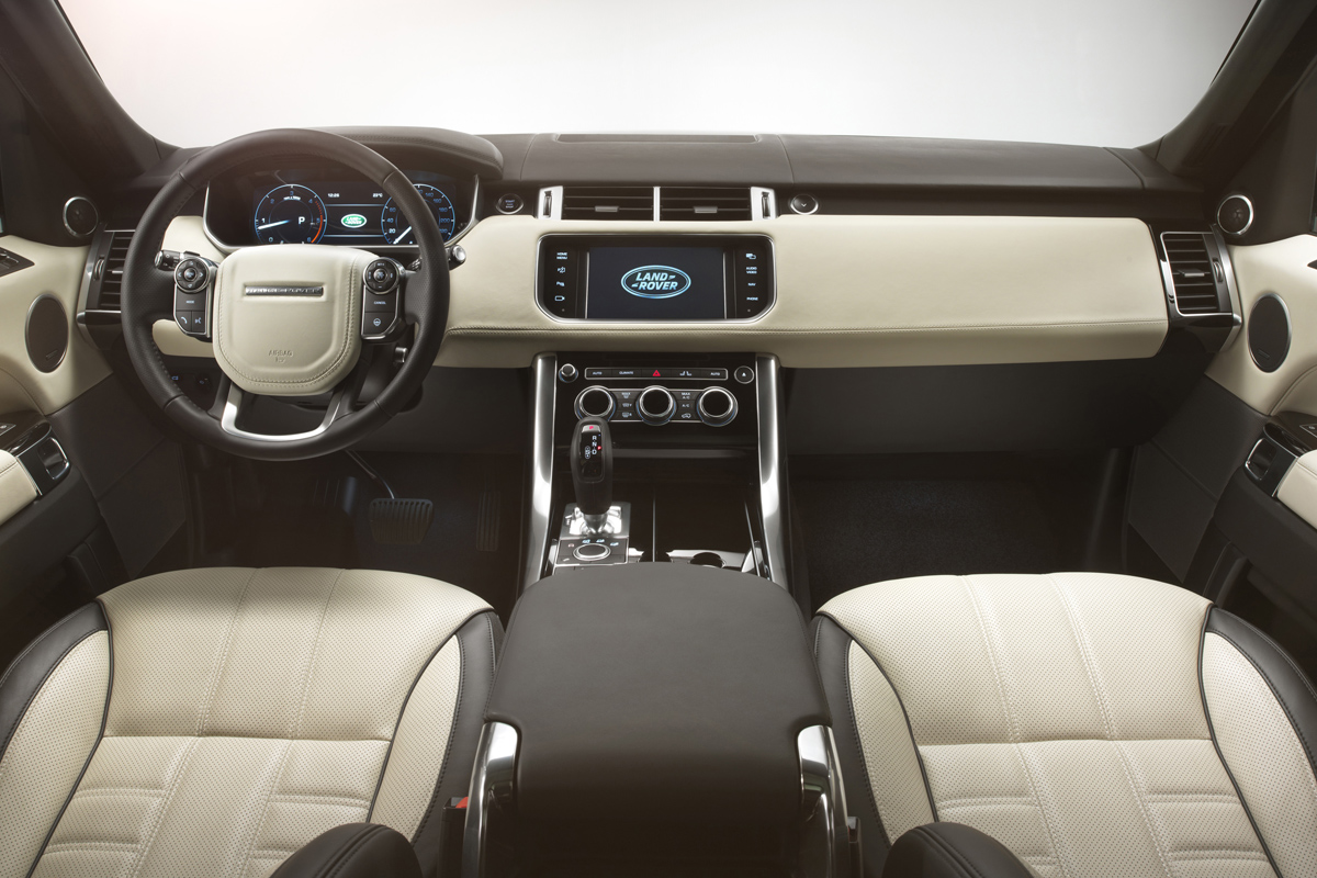 New Range Rover Sport interior dashboard