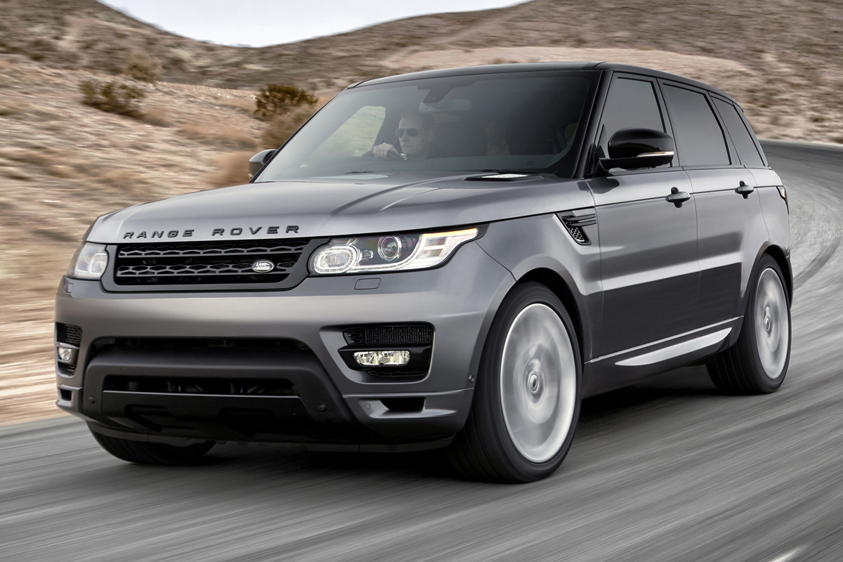 New Range Rover Sport grey front view