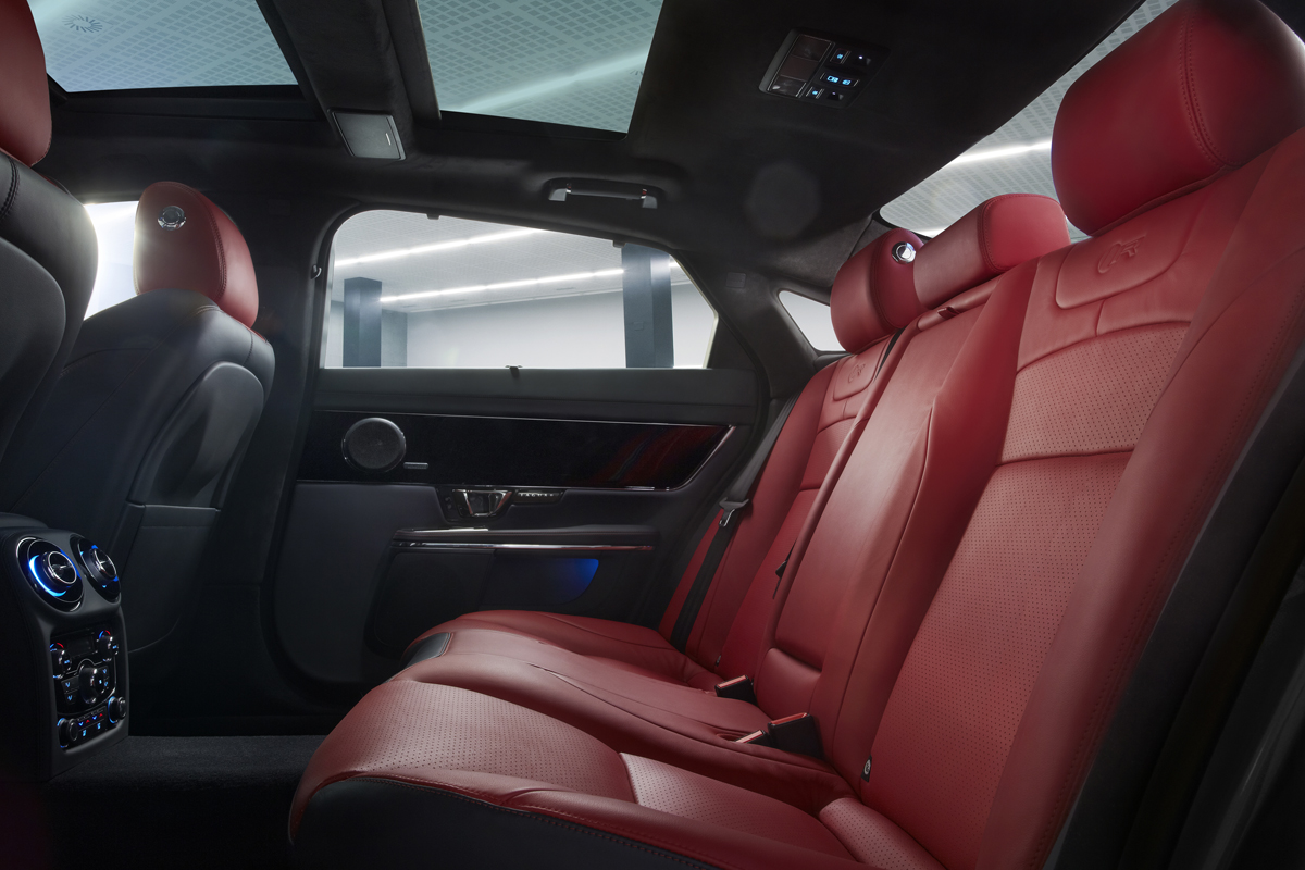 New Jaguar XJR back seats rear accommodation