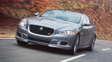 New Jaguar XJR grey front view