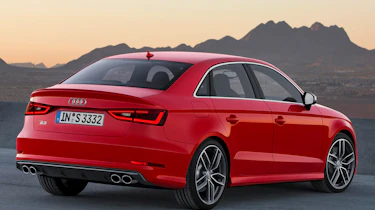 Audi S3 Saloon red rear view