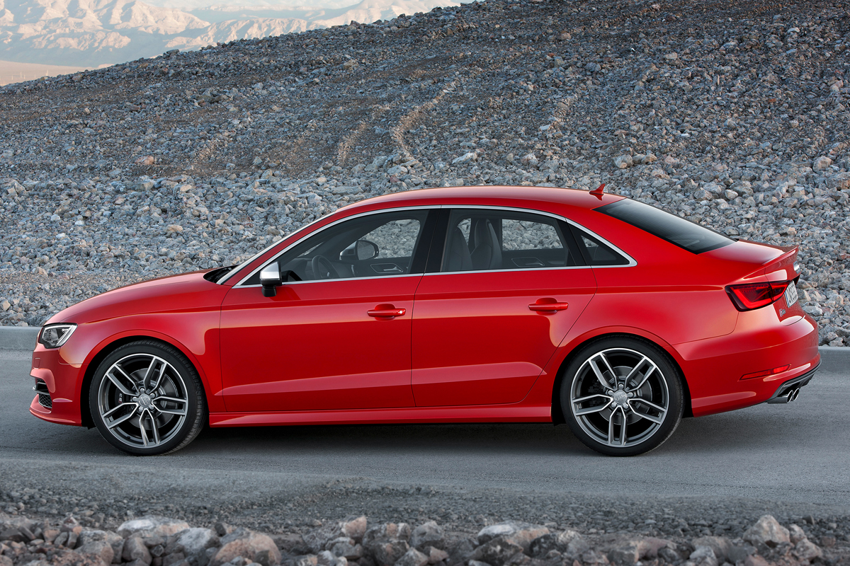 Audi S3 Saloon side profile
