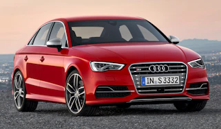 Audi S3 Saloon red front view