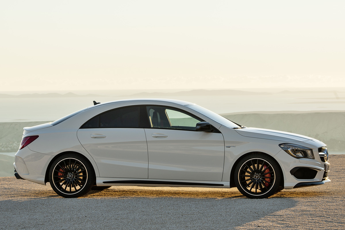 Mercedes-Benz CLA45 AMG side profile