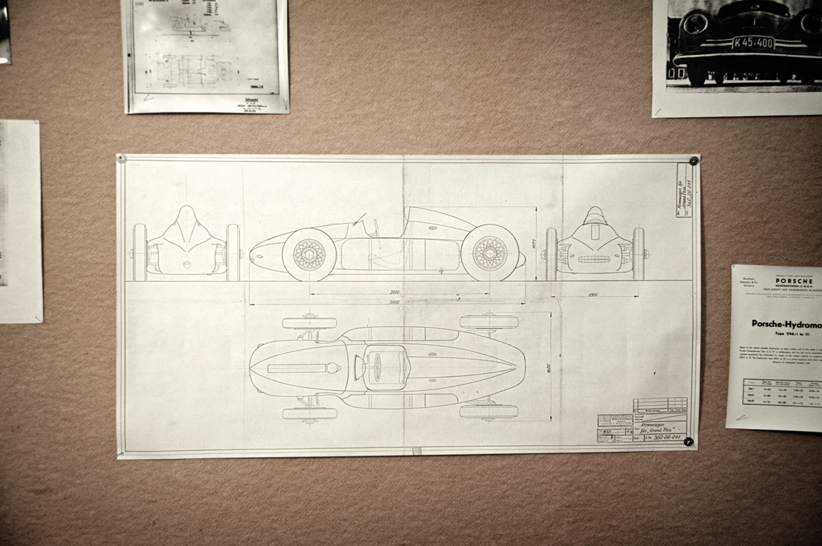 Cisitalia 4WD technical drawings