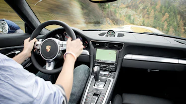 Porsche 911 Carrera 4S interior driving