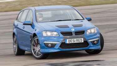 Vauxhall VXR8 Tourer sideways skid drift