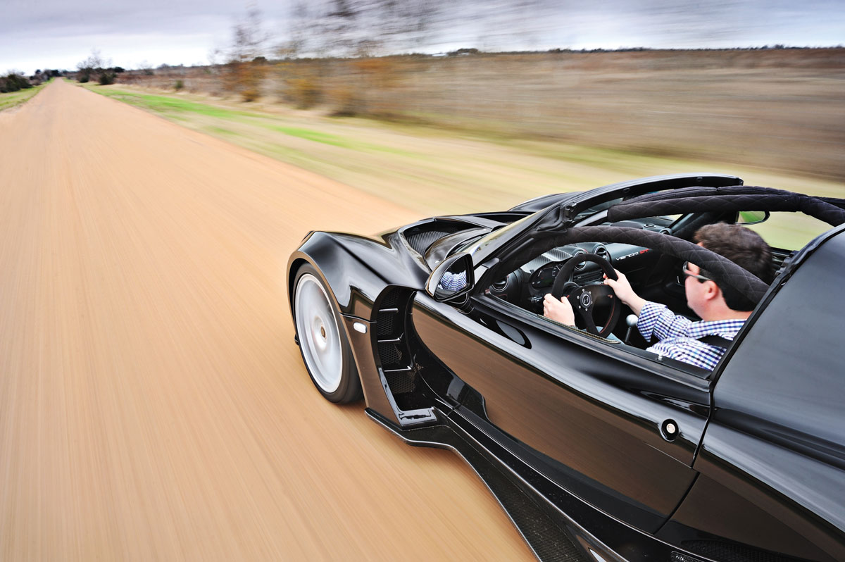 Hennessey Venom GT driving